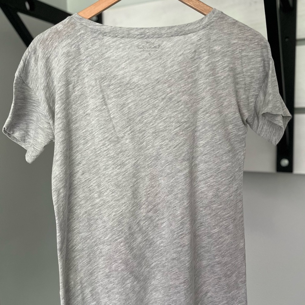 Grey scoop neck botanical Tshirt by J.Crew - Picture 3 of 3
